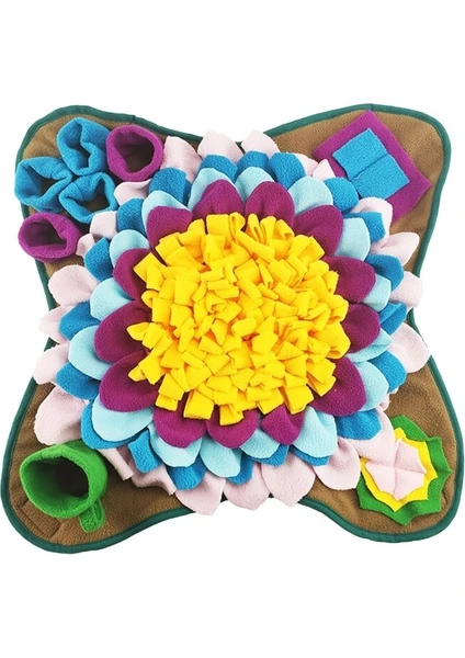 Three Beans 50X50 cm Pet Köpek Snuffle Mat Burun Kokusu Eğitim Koku Pad Yavaş Besleme Kase Gıda Dağıtıcı Halı Kaymaz Bulmaca Oyuncak | Köpek Oyuncakları - (Yurt Dışından)