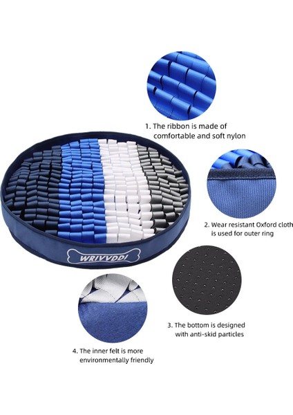 Köpek Oyuncakları Arttır Iq Snuffle Mat Yavaş Dağıtım Besleyici Pet Mat Bulmaca Yavru Eğitim Oyunları Besleme Gıda Zeka Köpek Oyuncak | Köpek Oyuncakları - (Yurt Dışından)