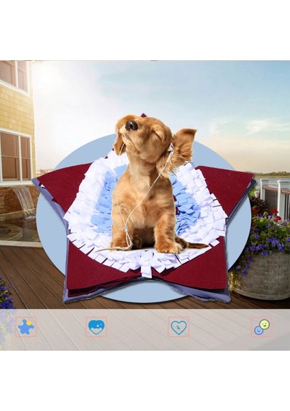 Pet Köpek Snuffle Mat Burun Kokusu Eğitim Battaniye Kelepiş Pad Yavaş Besleme Kase Gıda Dağıtıcı Halı Stres Rahatlatmak | - (Yurt Dışından)