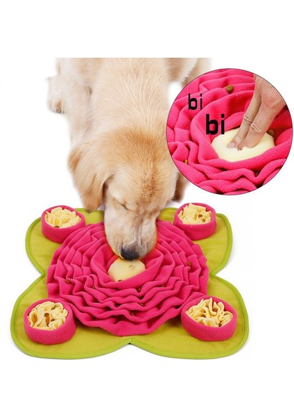 Snuffle Mat Köpekler Için Etkinlik Köpek Besleme Mat Zenginleştirme Oyna Bulmaca Interaktif Oyuncak Kısa Keskinlik Eğitim Battaniye Büyük Köpekler Için - (Yurt Dışından)