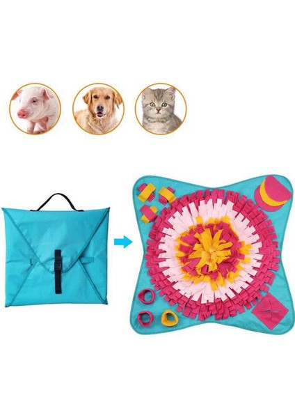 Stres Kabartma Yavaş Besleme Köpek Oyuncakları Dayanıklı Kedi Eğitim Pedi Yemiş Pet Snuffle Mat Battaniye Burun Çalışma Tedavi Dağıtıcı | Köpek Besleme - (Yurt Dışından)