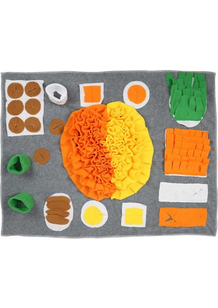 Köpek Snuffle Mat Pet Kedi Yavaş Besleme Mat Bulmaca Kaçak Gıda Eğitimi Nosawork Aktivite Battaniye Etkinlik Mat Beceri Için | Köpek Oyuncakları - (Yurt Dışından)