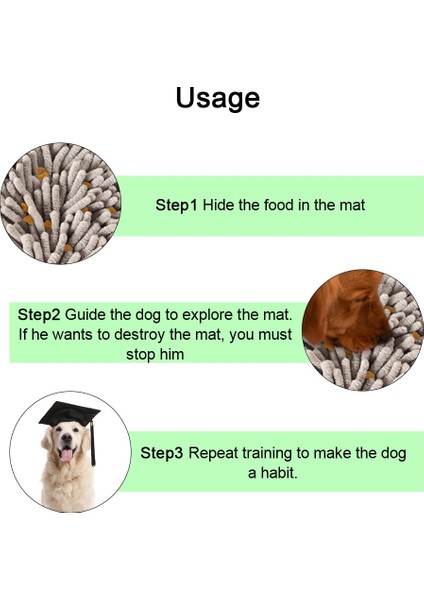 Pet Eğitim Battaniye Yavaşlama Besleme Burun Kıvrık Kase Mat Kaçak Gıda Anti Boğulma Köpekler Snuffle Mat Keçe Bez | Evler, Kennels kalemler - (Yurt Dışından)