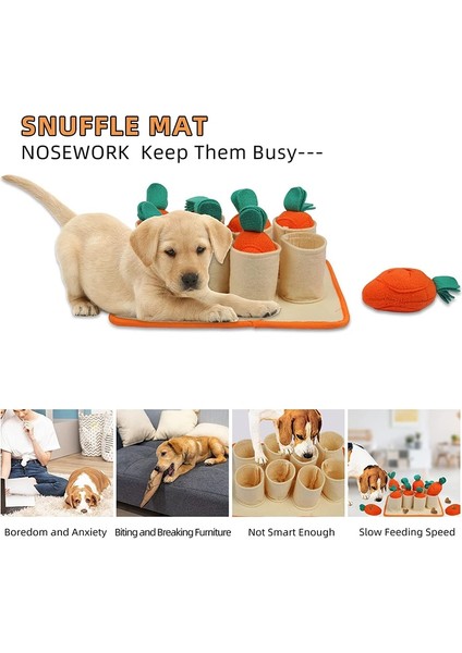 Yavaş Besleme Mat Dayanıklı Köpek Snuffle Mat Köpekler Için Yuvarlanma Mat Bulmaca Oyuncaklar Doğal Yiyecek Arama Becerileri Teşvik | Köpek Oyuncakları - (Yurt Dışından) modelleri