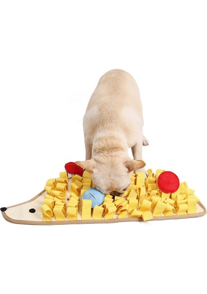 Küçük Kirpi Şeklinde Pet Köpek Snuffle Mat Burun Kokusu Eğitim Battaniye Kelepiş Pad Yavaş Besleme Kase Gıda Dağıtıcı Halı Oyuncaklar | Köpek Oyuncakları - (Yurt Dışından)