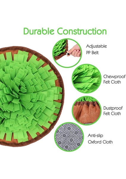 Köpekler Snuffle Mat Pet Kaçak Gıda Anti Boğulma Mat Kedi Köpek Eğitim Battaniye Burun Çalışma Oyuncak Pet Yavaşlama Besleme Zeka Mat | Köpek Oyuncakları - (Yurt Dışından)