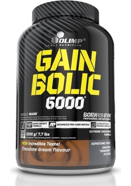 Gain Bolic 6000 3500 Gr Çikolatalı Karbonhidrat Tozu
