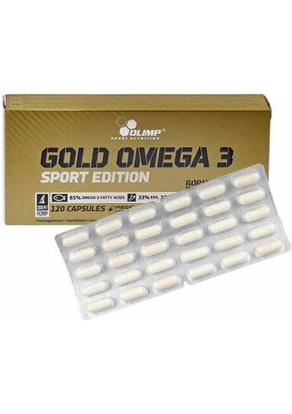 Gold Omega 3 Sport Edition 120 Kapsül Balık Yağı