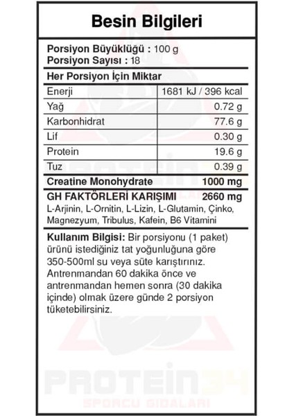Bigjoy Bigmassgo Gh Factors 1800 Gr 18 Paket Mass Gainer Çikolatalı Karbonhidrat Tozu fiyatları