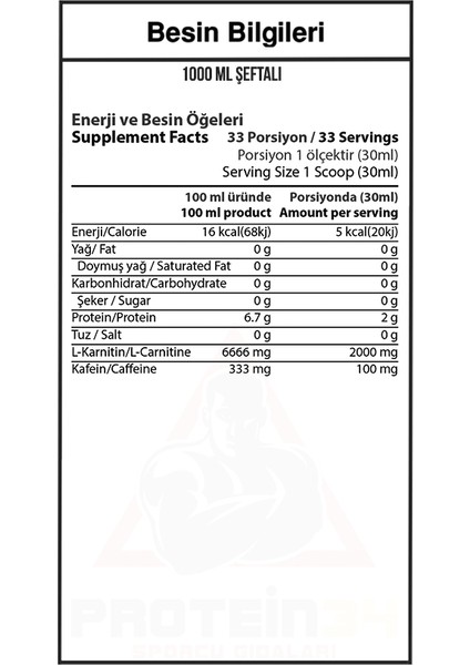 Hardline Thermo L-Karnitin Sıvı 1000 Mg Şeftali Aromalı fiyatları