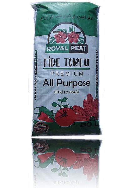 Harika 80 Lt. Bitki Toprağı, Fideleme, Çiçek Toprağı, Torf Humus Katkılı 80 Lt. Fide Torfu