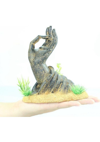 Akvaryum Dekorasyon Balık Tankı Peyzaj Buda Süsler Balık Barınak Mağarası Aquascape Manzara Ev Dekor Aksesuarları | Süslemeler - (Yurt Dışından)