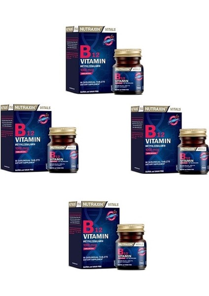 B12 Vitamin 1000 Mcg*4