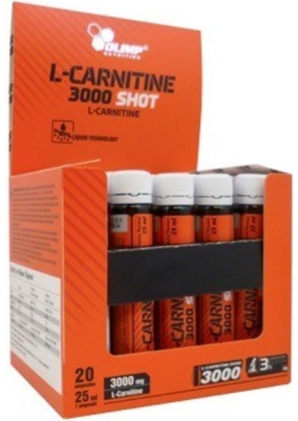 L-Carnitine 3000 Shot 20 Ampul Kiraz Aromalı