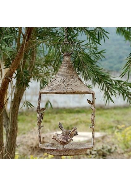 Papağan Kuş Besleyici Metal Ev Bahçe Dekor Retro Rustik Vintage Yıpranmış Ülke El Yapımı Kuş Besleyici | Kuş Besleme - (Yurt Dışından) fiyatları