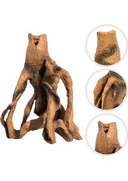 Pet Malzemeleri Sürüngenler Için Peyzaj Düzenlemesi Driftwood Günlüğü Reçine Süs Simülasyon Ev Balık Tankı Minyatür Akvaryum Dekorasyon | Süslemeler - (Yurt Dışından) fırsatları