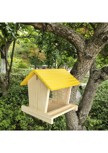 Kuş Besleyici Ahşap Bahçe Dekoru Yabani Kuş Yem Dağıtıcı Ahşap Kuş Evi ile Ahşap Kuş Evi Ev Bahçe Yard Dekorasyon | Kuş Kafesleri ve yuvalar - (Yurt Dışından) fiyatları