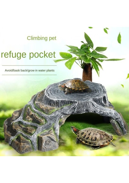 Reçine Sürüngenler Habitat Dekorasyon Gizleme Mağarası Kaplumbağa Kertenkele Sürüngen Tırmanma Gizleme Habitat Basınç Habitat Dekor | Habitat Dekor - (Yurt Dışından) fiyatları