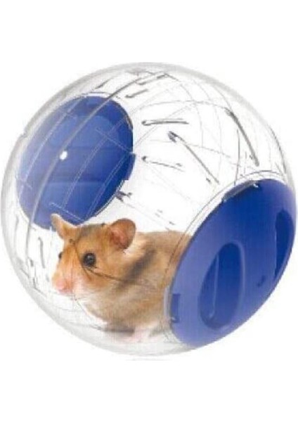 Şeffaf Sevimli Pet Hamster Egzersiz Topu Mini Trot Plastik Oyuncaklar (Mavi) - (Yurt Dışından)