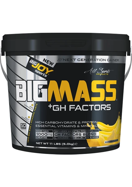 Bigjoy Bigmass Go Gh Factors 5000 Gr 50 Servis Mass Gainer Muz