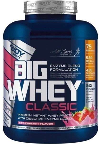 Bigjoy Big Whey Classic Whey Protein Çilek Aromalı 2288 Gr