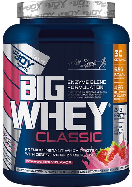 Bigjoy Big Whey Classic Whey Protein 915 Gr Çilek