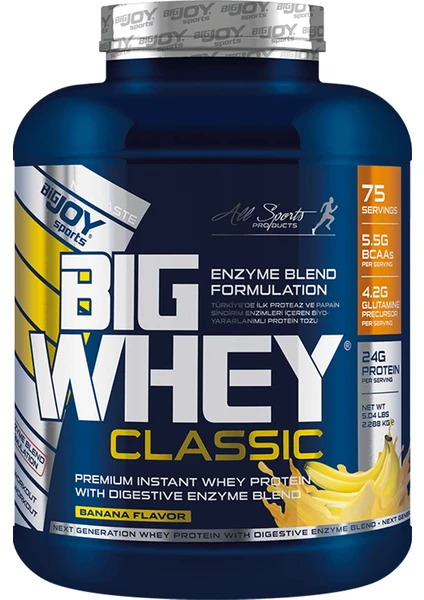 Bigjoy Sports Bigwhey Whey Protein Classic Muz 2288 Gr 75 Servis