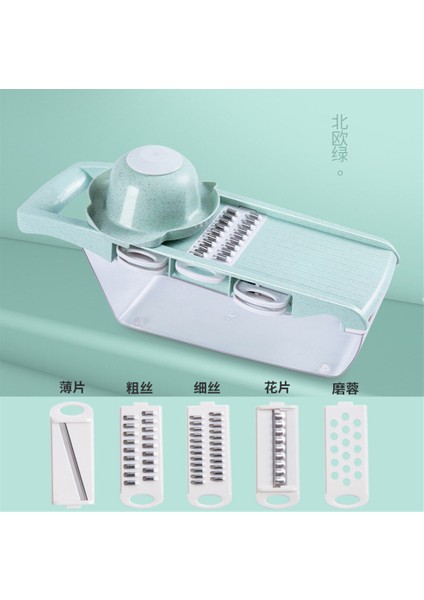 Sebze Kesici Çelik Bıçak ile Mandoline Dilimleme Patates Soyucu Havuç Peynir Rende Sebze Dilimleme Mutfak Aksesuarları Aracı - (Yurt Dışından) fırsatları