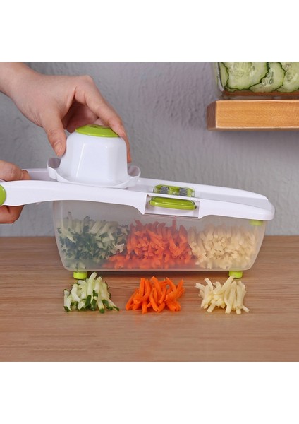 Sebze Kesici Mandoline Dilimleme Işlevli Mutfak Aksesuarları Sarımsak Basın 8 Adet Paslanmaz Çelik Değiştirilebilir Bıçaklar | Manuel Dilimleyiciler - (Yurt Dışından) fiyatları