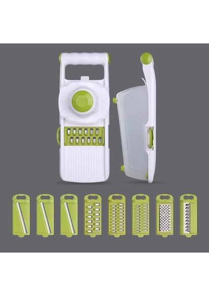 Sebze Kesici Mandoline Dilimleme Işlevli Mutfak Aksesuarları Sarımsak Basın 8 Adet Paslanmaz Çelik Değiştirilebilir Bıçaklar | Manuel Dilimleyiciler - (Yurt Dışından) modelleri