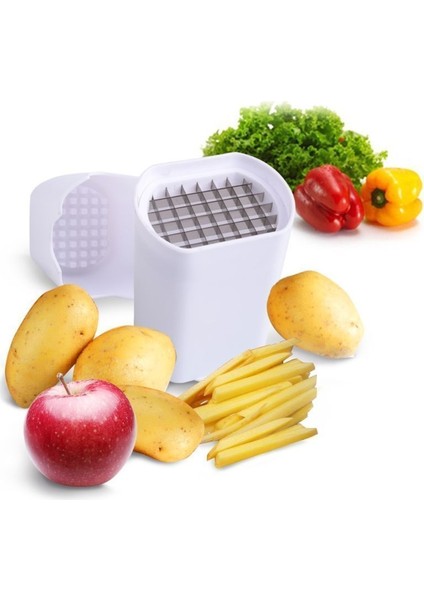 Çok Fonksiyonlu Beyaz Kesim Dilimleme Fransız Fry Patates Chip Kesici Mutfak Aracı | Manuel Dilimleyiciler - (Yurt Dışından) fiyatları