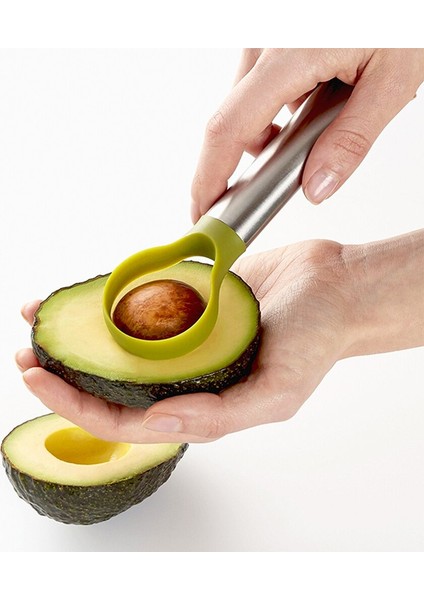 Three Beans Avocado Slıcer Torne Tereyağı Ejderha Meyve Soyucu Kesici Pulp Ayırıcı Kesici Çok Fonksiyonlu Sebze Meyve Mutfak Aletleri | - (Yurt Dışından)