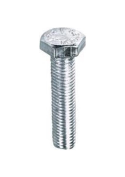 M6X30 DIN933 Cıvata(Altıgen) 8.8 Beyaz 5 Li Paket