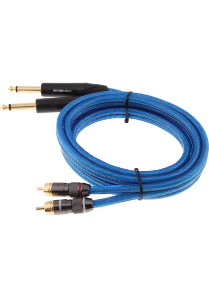 1pcs Stereo 6.35MM 1/4 "jack - Fono Dj Mikser Sesli Kablo 1.5 Metre (Yurt Dışından) fiyatları