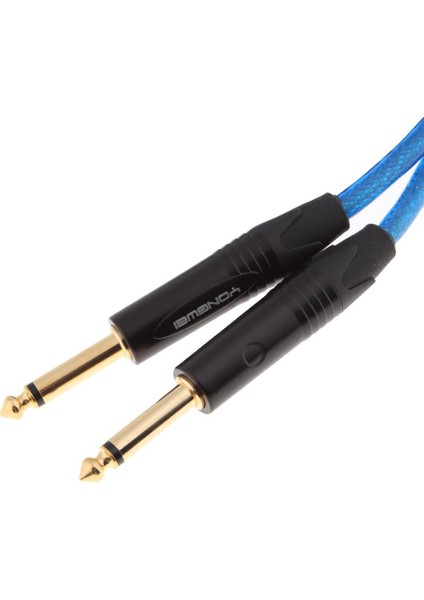 1pcs Stereo 6.35MM 1/4 "jack - Fono Dj Mikser Sesli Kablo 1.5 Metre (Yurt Dışından) fırsatları