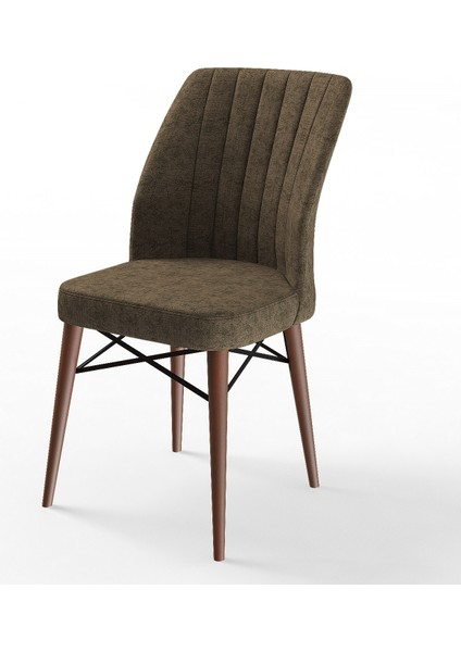 Concept Nef Serisi 70X114, Açılabilir Mdf Mutfak Masa Takımı, Barok Ahşap Desen Masa ve 6 Sandalye modelleri