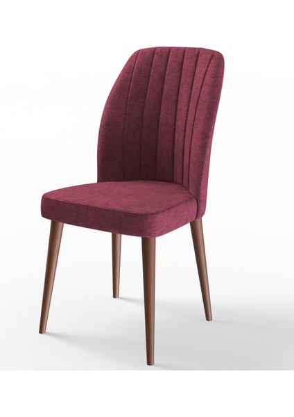 Concept Par Serisi 70X114, Açılabilir Mdf Mutfak Masa Takımı, Barok Ahşap Desen Masa ve 6 Sandalye