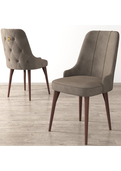 Concept Noa Serisi, 80X132 Açılabilir Mdf Masa, Barok Ahşap Desenli Mutfak Masa Takımı, 6 Sandalye fırsatları