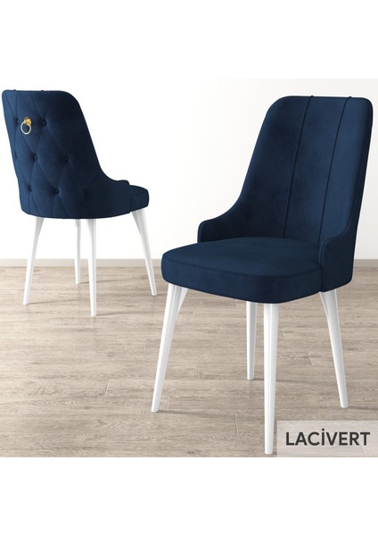 Concept Noa Serisi, 80X132 Açılabilir Mdf Masa, Beyaz Mermer Desen Mutfak Masa Takımı, 6 Sandalye