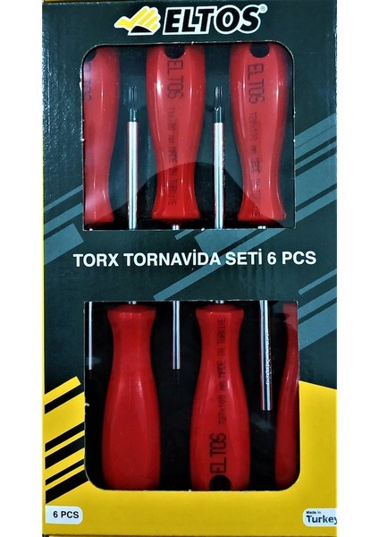 Eltos Torx Tornavida Seti 6'lı