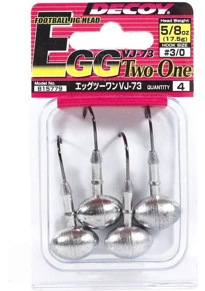 Vj-73 Egg Two-One Jig Head