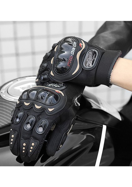Erkek Aşınmaya Dayanıklı Motosiklet Eldiveni - Siyah (Yurt Dışından) fiyatları