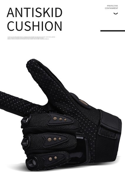 Erkek Aşınmaya Dayanıklı Motosiklet Eldiveni - Siyah (Yurt Dışından) modelleri