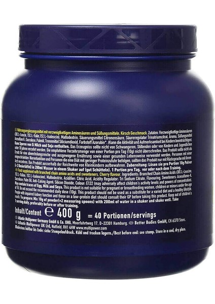 Bcaa Powder Kiraz Aromalı Aminoasit 400 gr modelleri