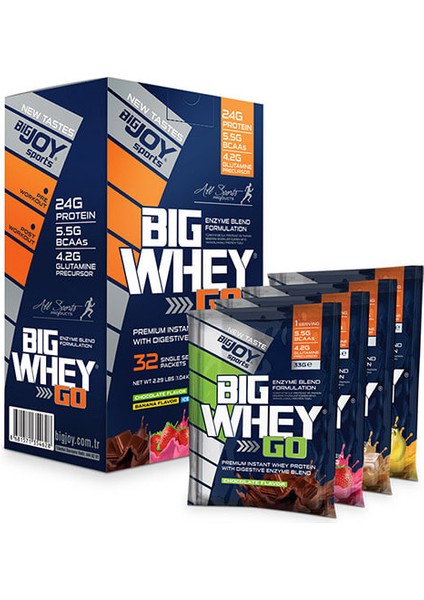 Bigjoy 32 Saşe Protein Tozu 1040 gr