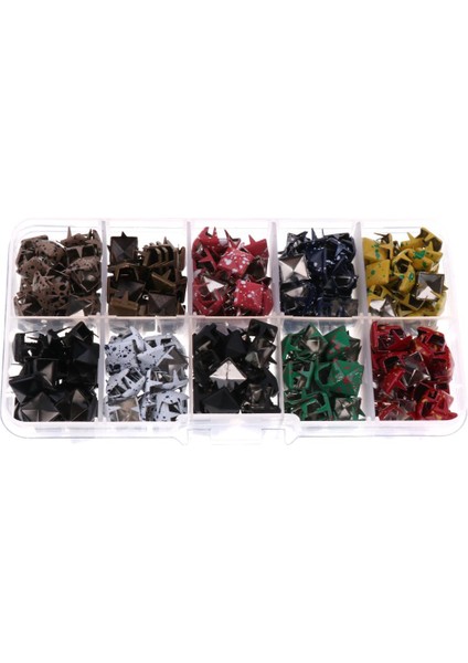 10 Stiller Scrawl Pyramid Pençe Çiviler Perçinler 8 mm (Yurt Dışından)