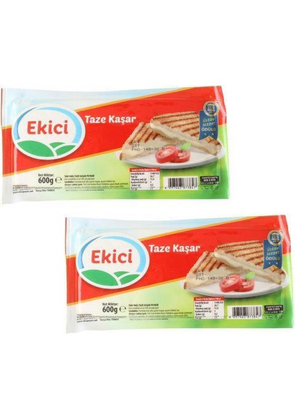 Taze Kaşar Peyniri 2 x 600 gr