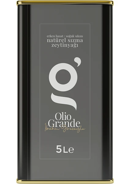 Olio Grande Erken Hasat Soğuk Natürel Sızma Zeytinyağı Teneke 5 lt