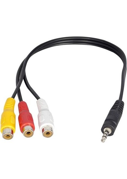 Elektromer 3.5 mm 4 Boğum Aux- 3rca 30 cm Dişi Kablo 248028
