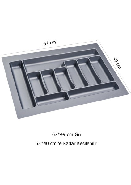 Çekmece İçi Kaşıklık 67 x 49 cm Mutfak Çekmece Düzenleyici
